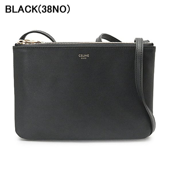 192033cad 1 CELINE Trio Pouch Black