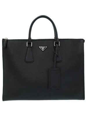 1930058990017 Louis Vuitton Tote W PM Calf Leather Tote Bag Noir Black