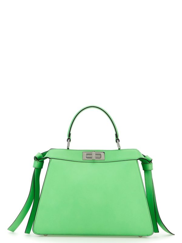 1a15b885d839949 ju 1 Fendi Peekaboo ISeeU Midi Handbag Green