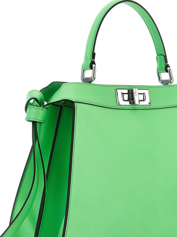 1a15b885d839949 ju 3 Fendi Peekaboo ISeeU Midi Handbag Green