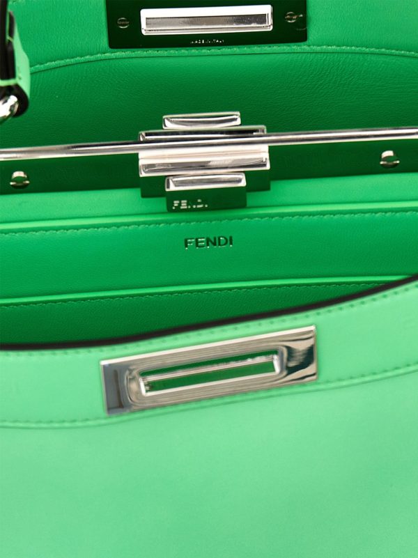 1a15b885d839949 ju 4 Fendi Peekaboo ISeeU Midi Handbag Green