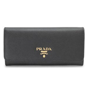 1mh132 qwa f0002 6 Prada Triangle Logo Card NERO Bag Clutch Bag Crossbody Chain Shoulder Bag Black