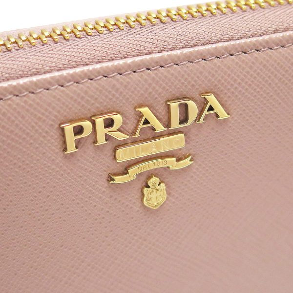 1ml506 qwa f0236 5 Prada Saffiano Metal Wallet Cipria Pink Beige