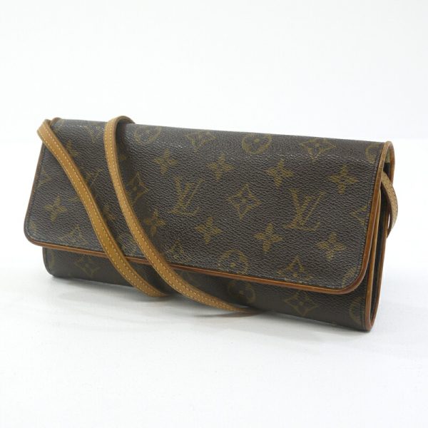 2 1 Louis Vuitton Pochette Twin GM Shoulder Bag Monogram Brown