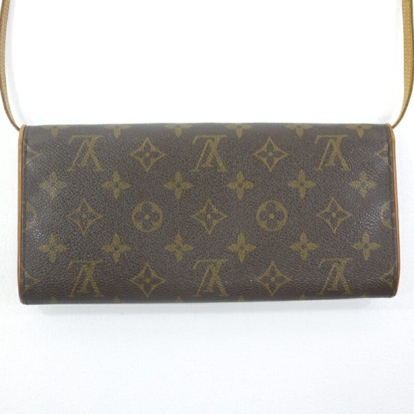 2 4 Louis Vuitton Pochette Twin GM Shoulder Bag Monogram Brown