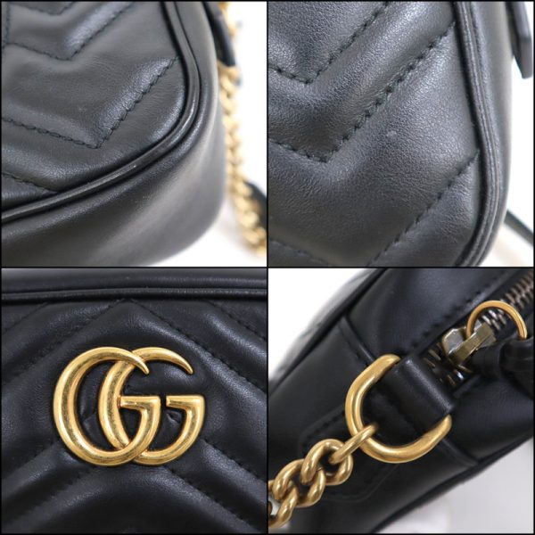 2000097256200021 6 GUCCI shoulder bag GG Marmont shoulder bag black