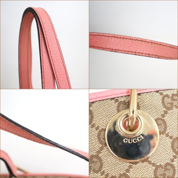 2000097256800040 5 GUCCI tote bag GG beige pink ik0147