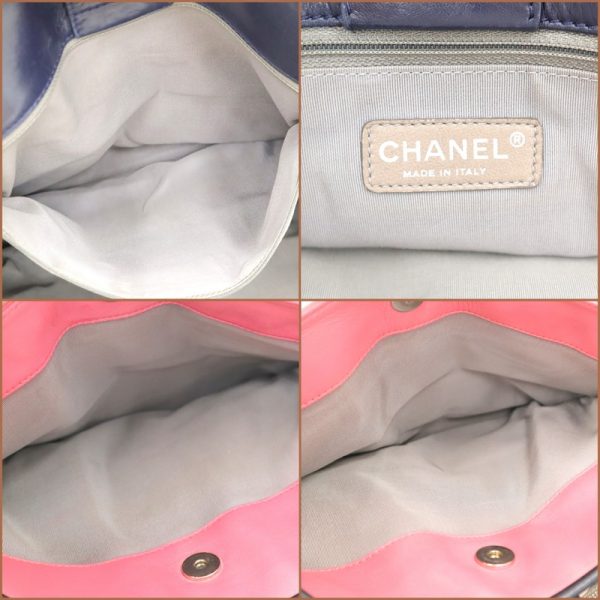 2000110256000002 9 CHANEL Executive Line Coco Mark Tote Bag Pink Black