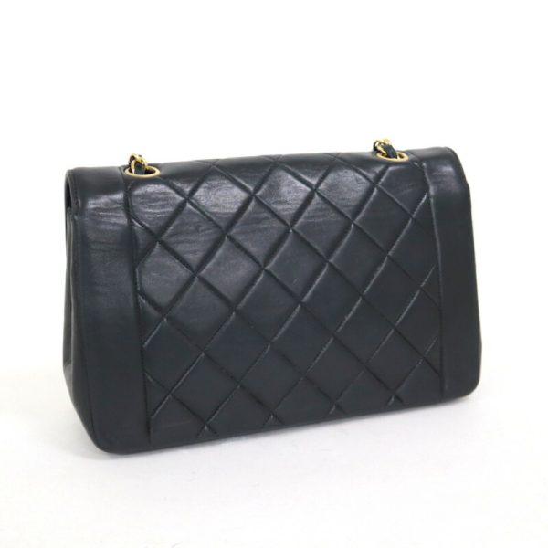 2000111255000268 2 CHANEL Diana Frappe 25 Shoulder Bag Black Lambskin