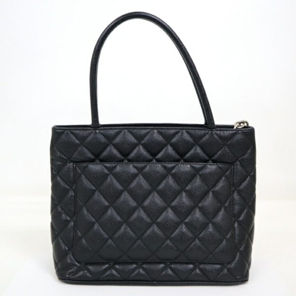 2000111255900058 3 CHANEL tote Cocomark caviar skin black