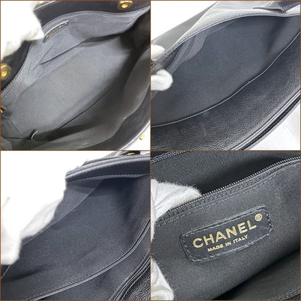 2000111256100117 6 CHANEL Executive Tote Bag Caviar Skin Black