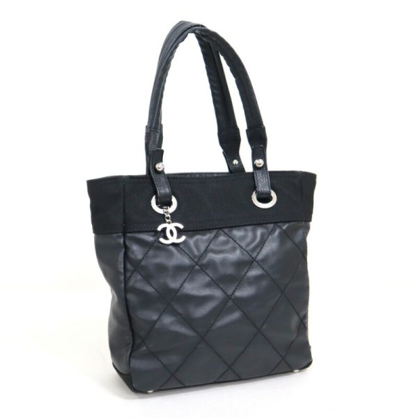 2000111256300127 1 CHANEL Paris Biarritz PM Tote Bag Black