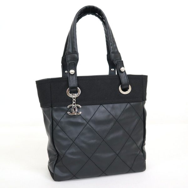 2000112255000195 1 CHANEL Paris Biarritz Tote PM Black