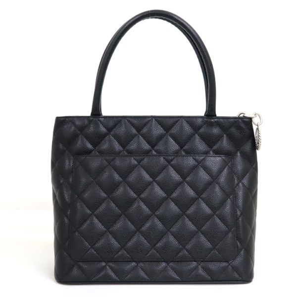 2000112256200002 3 CHANEL tote caviar skin black