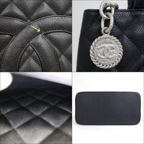 2000112256200002 5 CHANEL tote caviar skin black