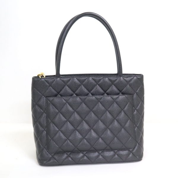 2000112256500026 2 CHANEL tote handbag caviar skin black