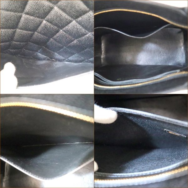 2000112256500026 9 CHANEL tote handbag caviar skin black