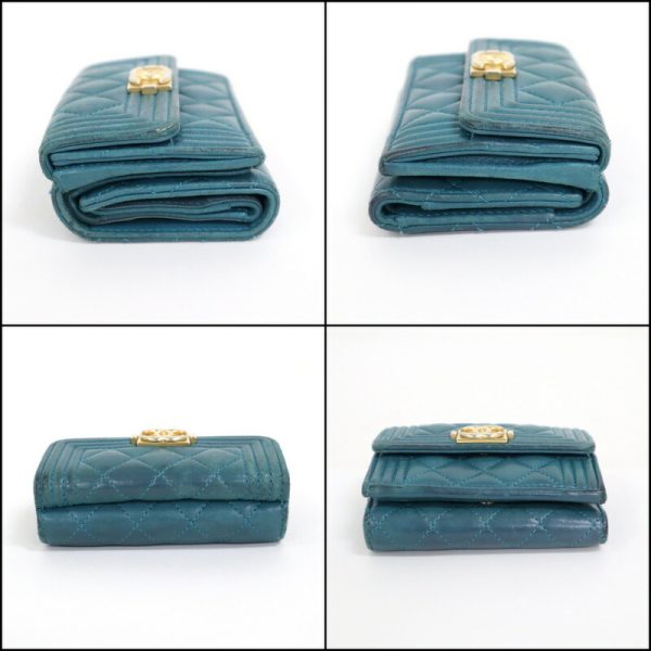 2000114255000146 3 CHANEL Wallet Boy Chanel Blue A84432