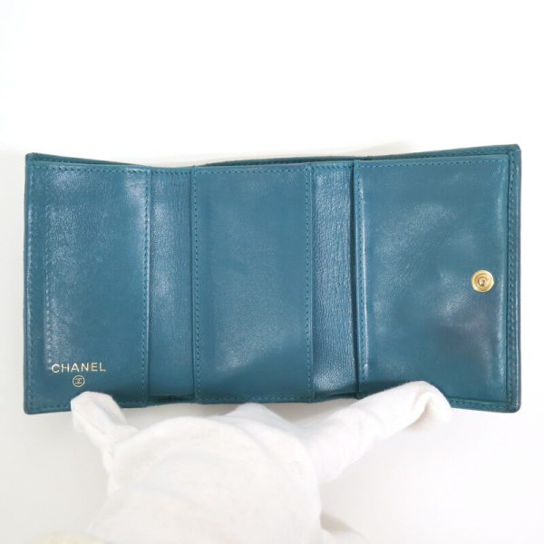 2000114255000146 4 CHANEL Wallet Boy Chanel Blue A84432