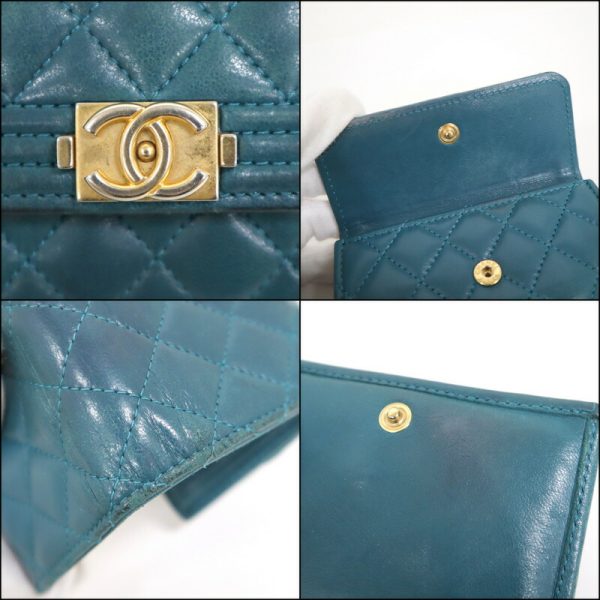 2000114255000146 7 CHANEL Wallet Boy Chanel Blue A84432