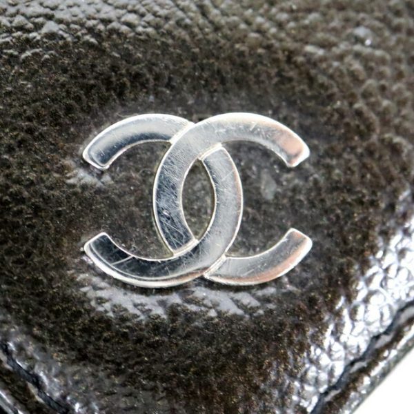 2000114256100035 8 Chanel bi flong wallet medium enamel black Wallet