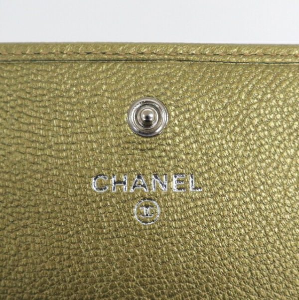 2000114256500072 7 Chanel Medium BifLong Wallet Coco Mark Bronze