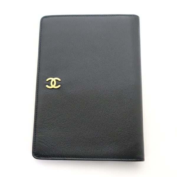 2000114256600026 1 Chanel Cocomark Wallet black leather