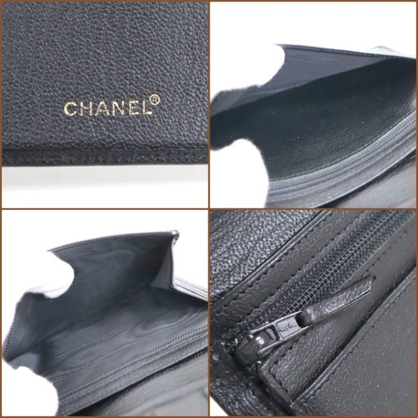 2000114256600026 8 Chanel Cocomark Wallet black leather