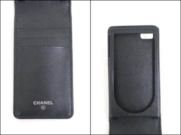 2000116256300118 5 Chanel Mobile iPhone 4 Coco Mark Caviar Skin Black