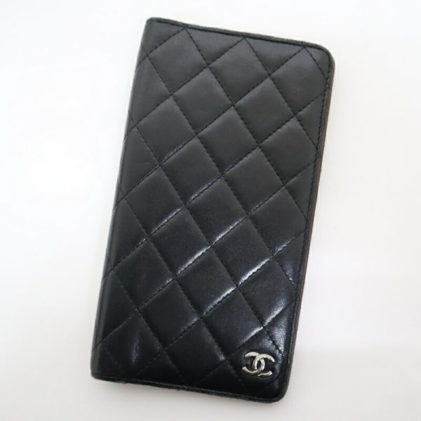 2000121255000425 1 Chanel Timeless Notebook Matelasse Lambskin Black