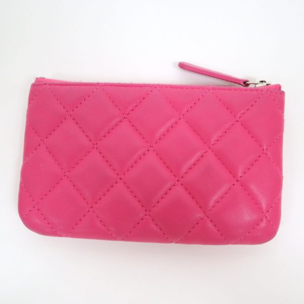 2000121256100049 3 Chanel coin case Matelasse lambskin pink