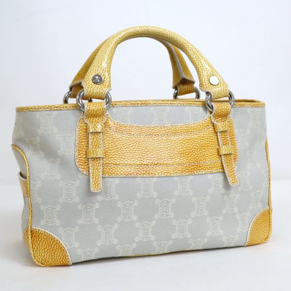 2000124255000070 1 Celine Boogie Bag Yellow Blue PVC