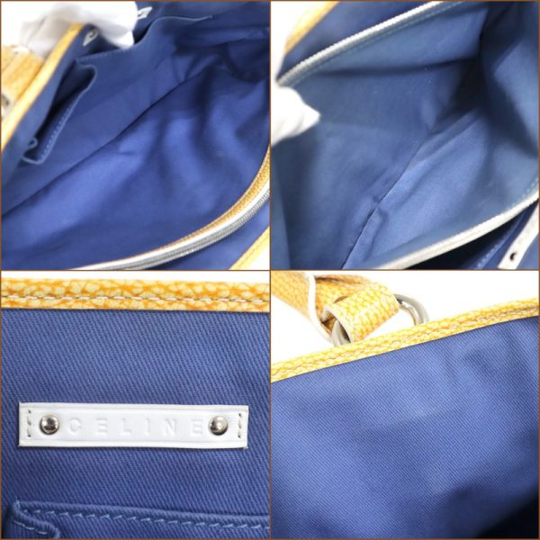 2000124255000070 9 Celine Boogie Bag Yellow Blue PVC