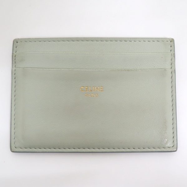 2000125256500006 6 Celine L shaped coin mini wallet grain calfskin greige