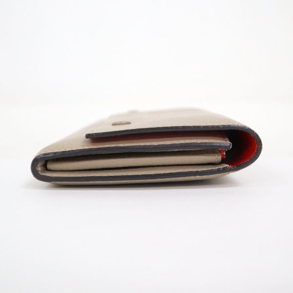 2000126255000024 3 Celine Large Flap Multifunction Long Wallet Beige Red