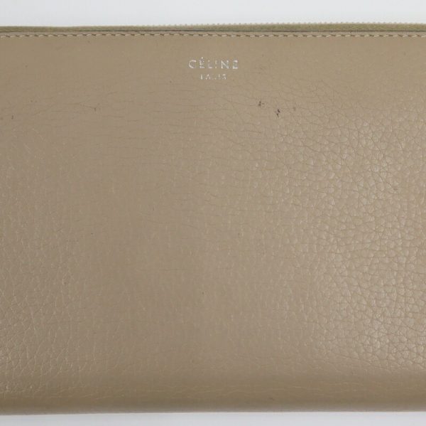 2000126255300009 5 Celine long wallet calfskin brown