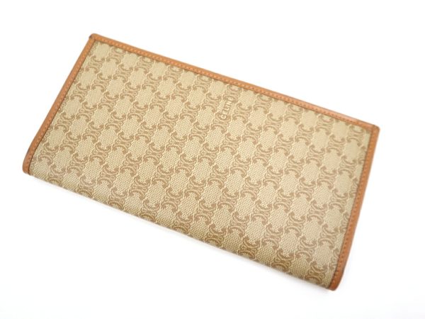 2000126255500005 1 Celine Macadam bi flong bill holder brown beige