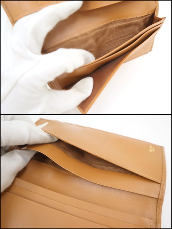 2000126255500005 5 Celine Macadam bi flong bill holder brown beige