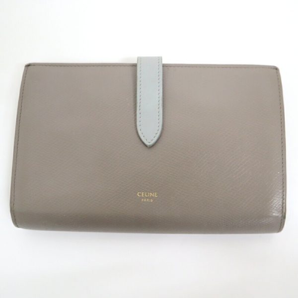 2000126256500019 1 Celine Large Strap Wallet BifLong Wallet Grain Calfskin Peple