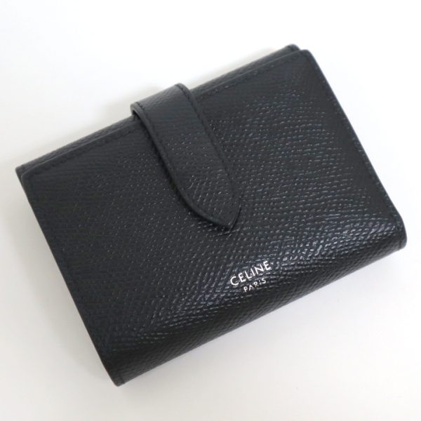 2000126256600023 1 Celine Fine Strap Wallet Black