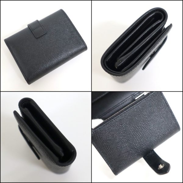 2000126256600023 3 Celine Fine Strap Wallet Black