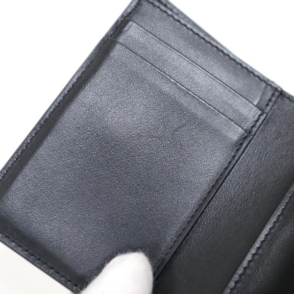 2000126256600023 6 Celine Fine Strap Wallet Black