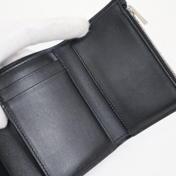 2000126256600023 7 Celine Fine Strap Wallet Black