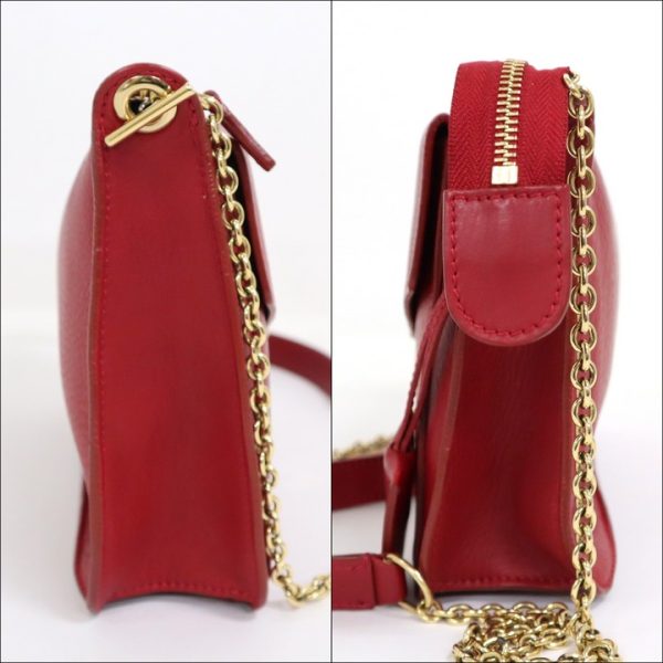 2000133256800007 3 Celine chain shoulder bag red