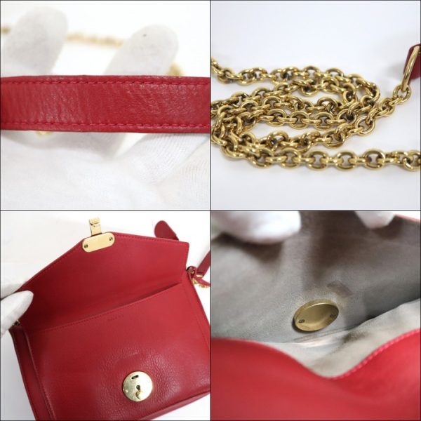 2000133256800007 8 Celine chain shoulder bag red