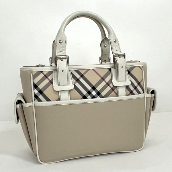 2000160256500008 1 Burberry Handbag Nova Check Licensed Beige