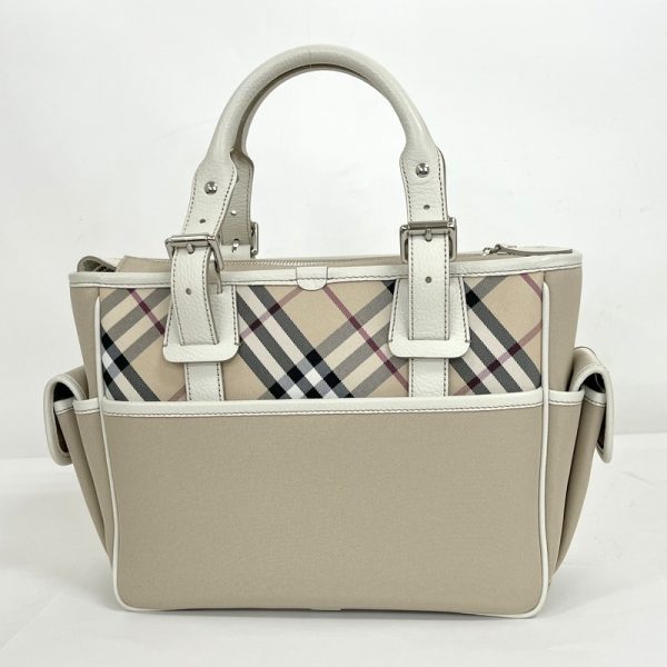 2000160256500008 2 Burberry Handbag Nova Check Licensed Beige