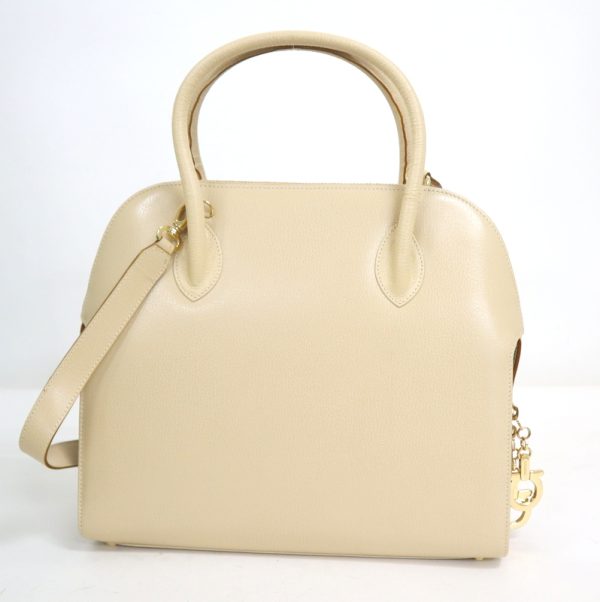 2000195255000028 2 Salvatore Ferragamo 2WAY bag Gancini beige