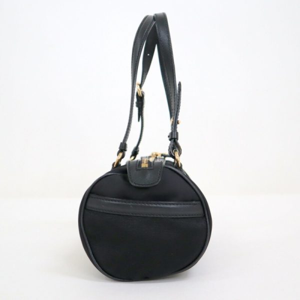 2000196255000037 3 Salvatore Ferragamo Vara Mini Handbag Black Nylon Leather