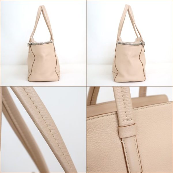 2000196256500009 3 Salvatore Ferragamo Ariana Verve Tote Bag Gancini Beige